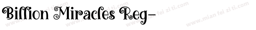 Billion Miracles Reg字体转换
